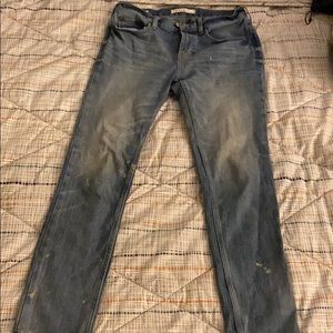 Stacked skinny jeans